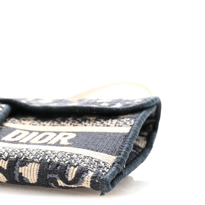 Oblique Slim Saddle Pouch Blue