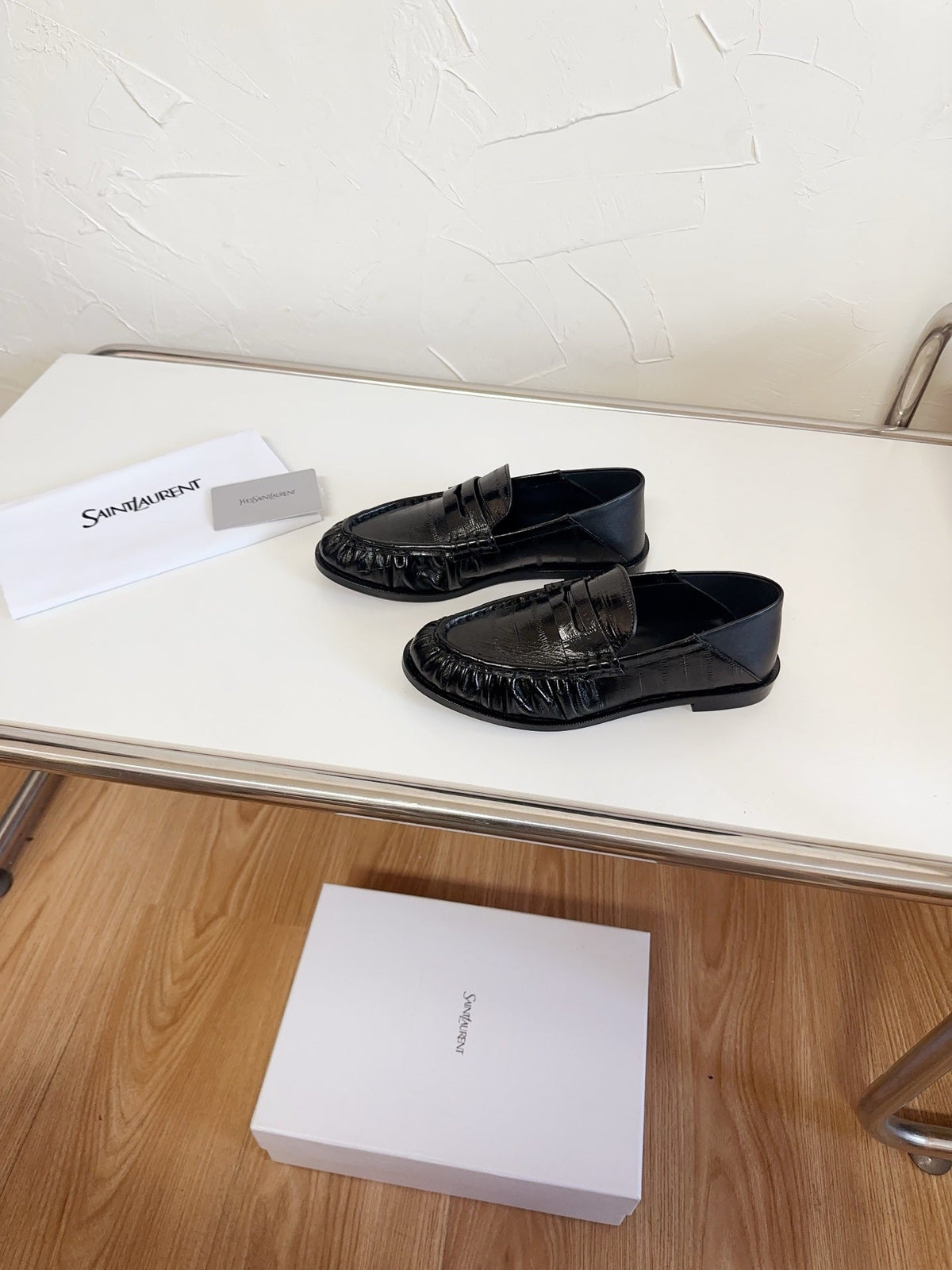 YSL Le Loafer Supple Black Smooth Leather