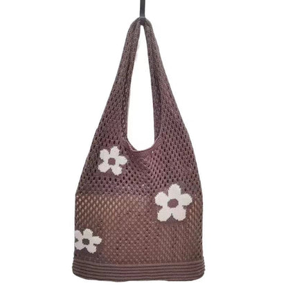 Crochet Tote Bag Tote Flower Bag