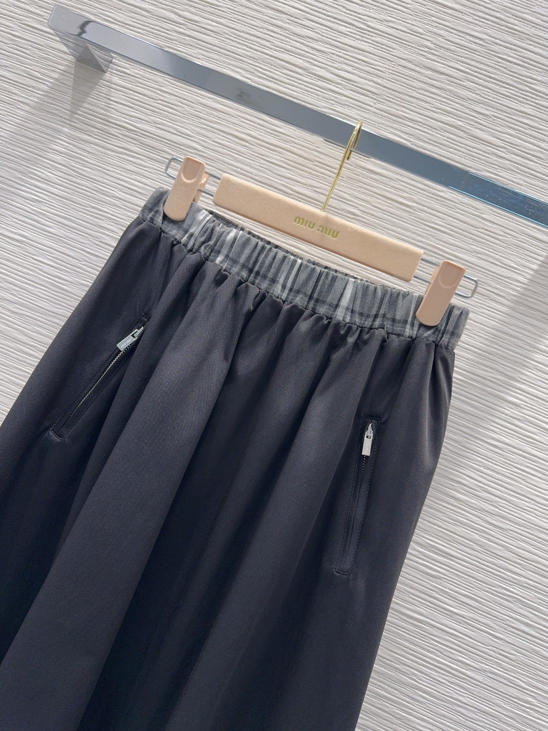 Miu SS26 Set Vest Midi Skirt Black Cotton Polyester 351262