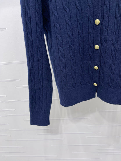 Miu Miu 25 Long Sleeve Knitted Sweater Wool 295626