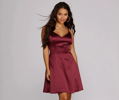 Emme Satin Party Dress