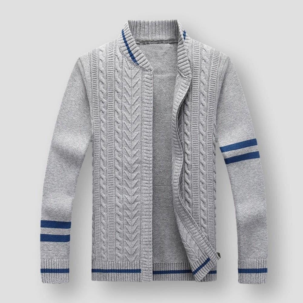 Saint Morris Vence Striped Cardigan