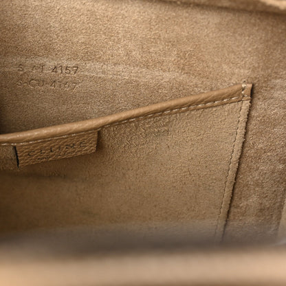 Drummed Calfskin Nano Luggage Dune