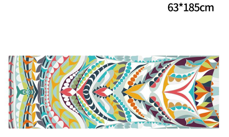 Portable Printed Yoga Towel Non-Slip Design Supports Custom Pattern Design Digital Printed Yoga Towel Yoga Mat 12