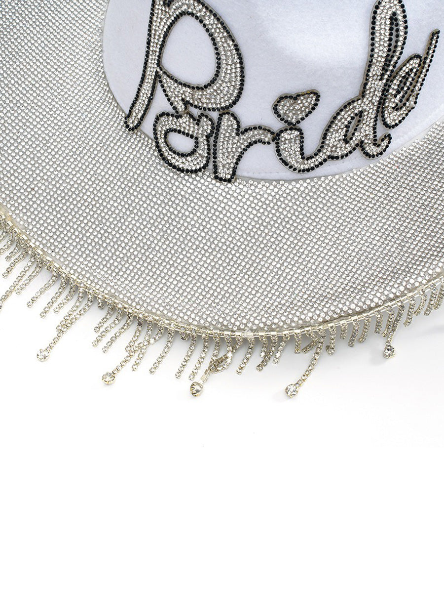 Kiara Rhinestone Tassel Cowboy Hat