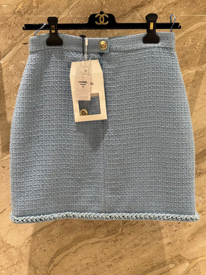 CC 25B Vest Skirt Navy Blue Wool Tweed