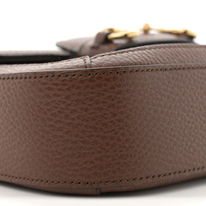 New Denim GG Monogram Dollar Calfskin Web Mini Horsebit 1955 Shoulder Bag Blue Tea Cuir Epilog