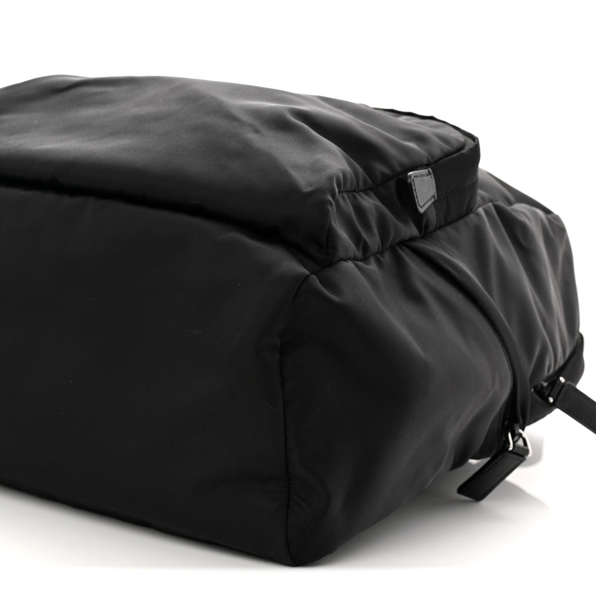 Re-Nylon Saffiano Zip Backpack Black