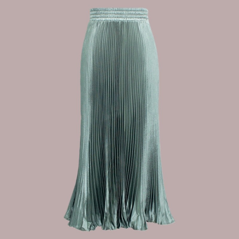 Long Accordion Pleated Skirt