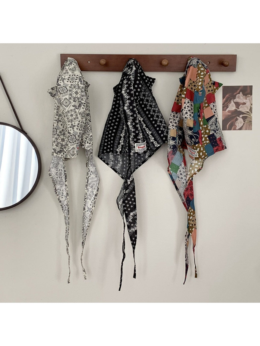 Haila - Fashion Print Hat-shaped Headscarf - Light &amp; Stylish