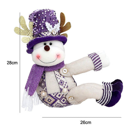 2pcs Cartoon Snowman Santa Christmas Curtain Tiebacks