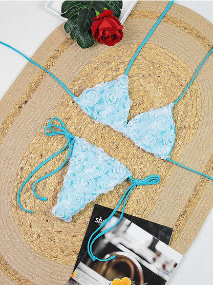 Yasmine 3D Floral Bikini Set