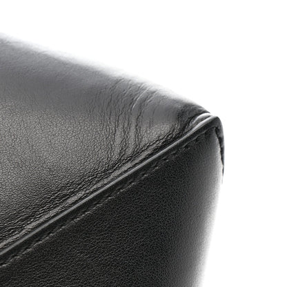 Shiny Calfskin Mini Puzzle Fold Tote Black