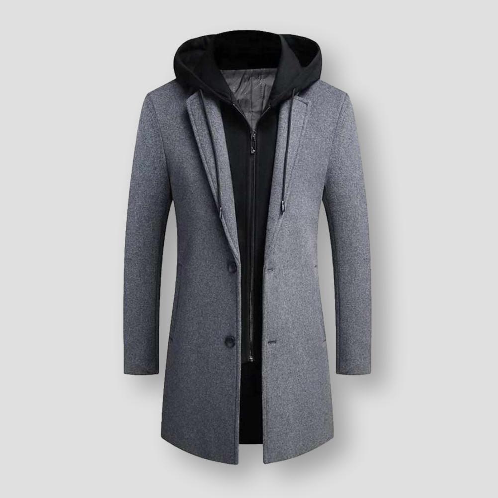 Sky Madrid Long Hooded Coat