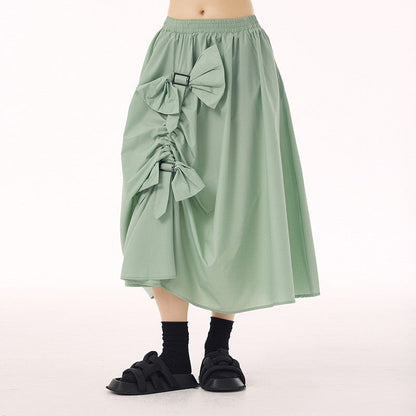 Vintage Ruffle High Waist Skirt