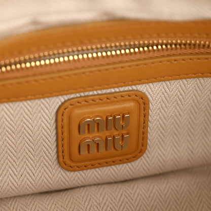 Suede Padded Regular Arcadie Top Handle Bag Whiskey