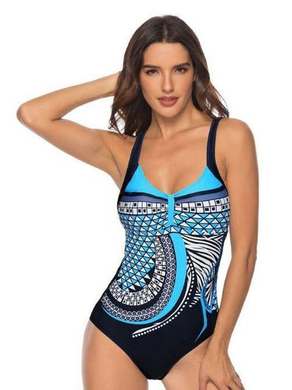 Printed Sexy One-Piece Swimsuit