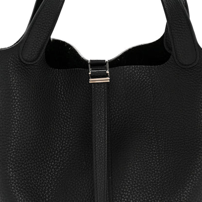 Taurillon Clemence Picotin Lock 22 MM Black