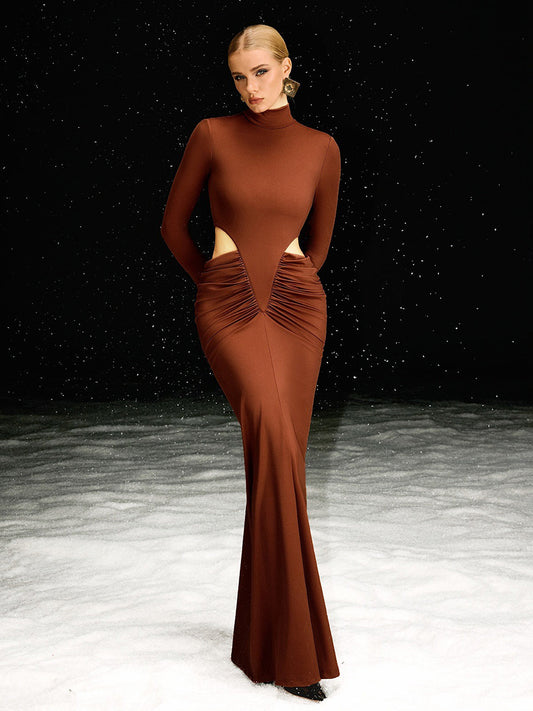 Belinda High Neck Cutout Maxi Dress
