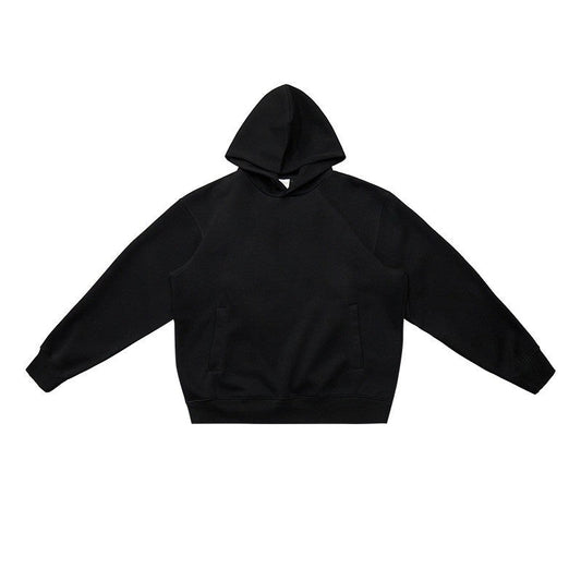 Solid Color Hooded Sweatshirt