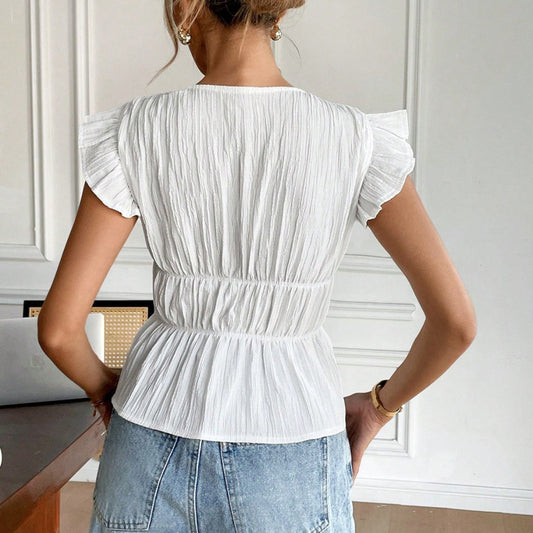 Crosa - Resort Bow Shirt - Vacation Chic