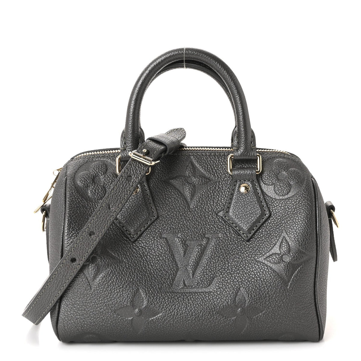 Shimmery Empreinte Monogram Giant Speedy Bandouliere 20 Gun Metal
