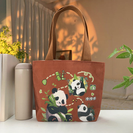 Cosbai - Panda Canvas Tote Bag - Durable &amp; Playful