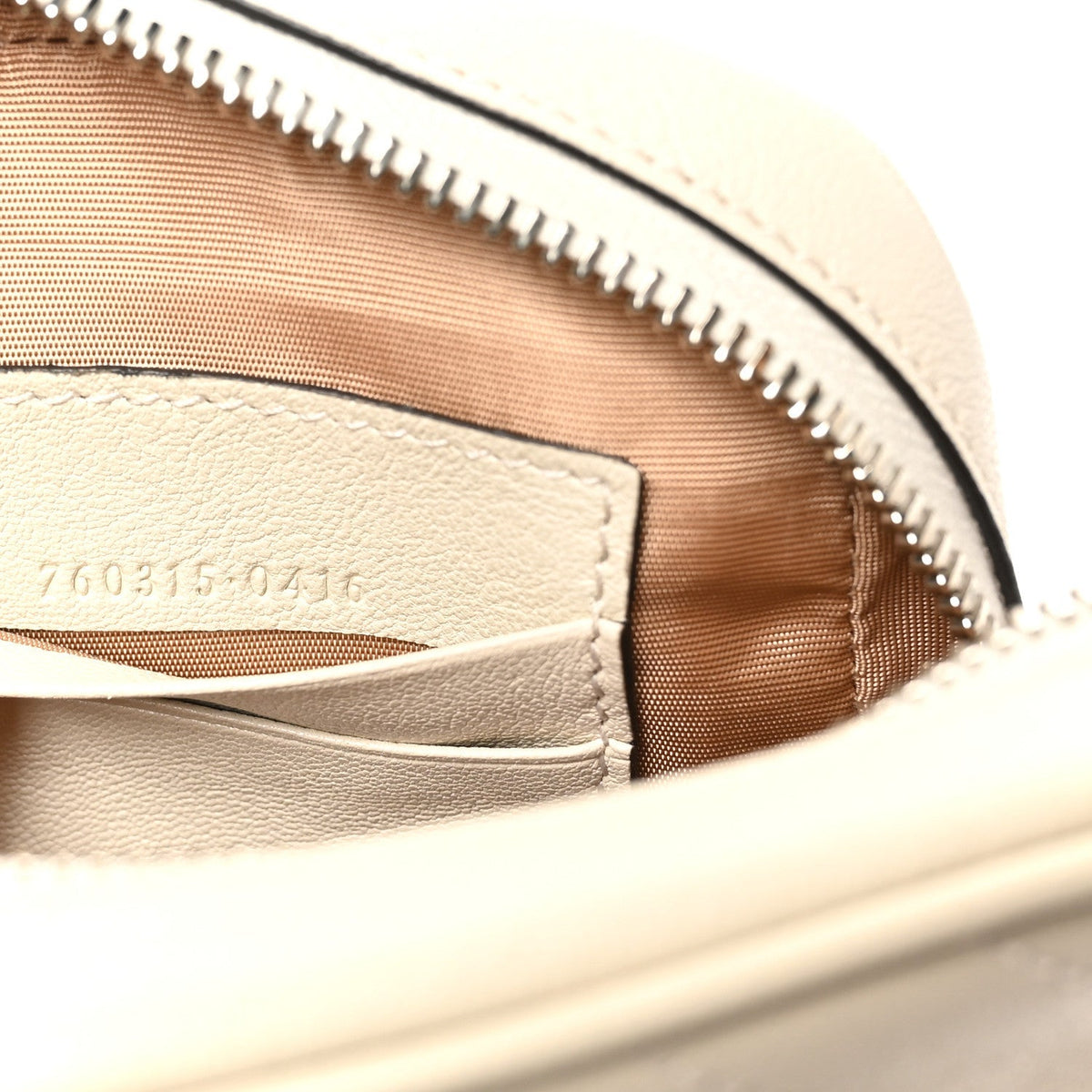 Sakai Be Green Calfskin Diagonal Stitched Mini Blondie Vertical Shoulder Bag Mystic White