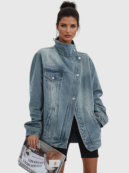 Bethany Deconstruct Asymmetric Denim Jacket