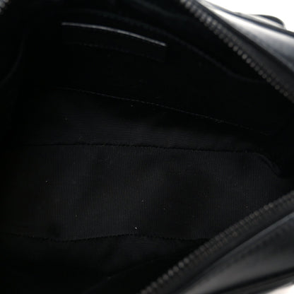 Calfskin Matelasse Monogram Monochrome Lou Camera Bag Black