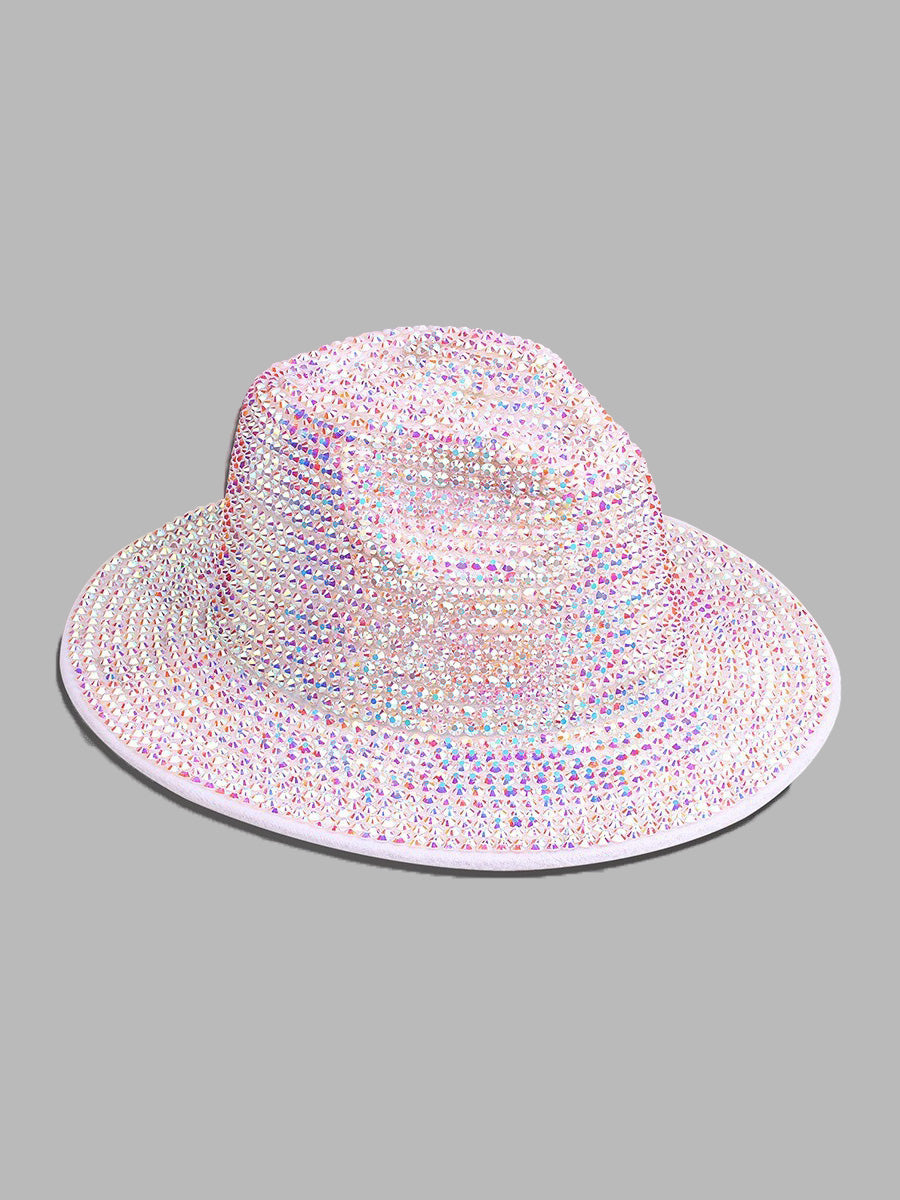 Jocelyn Sparkling Rhinestone Bucket Hat