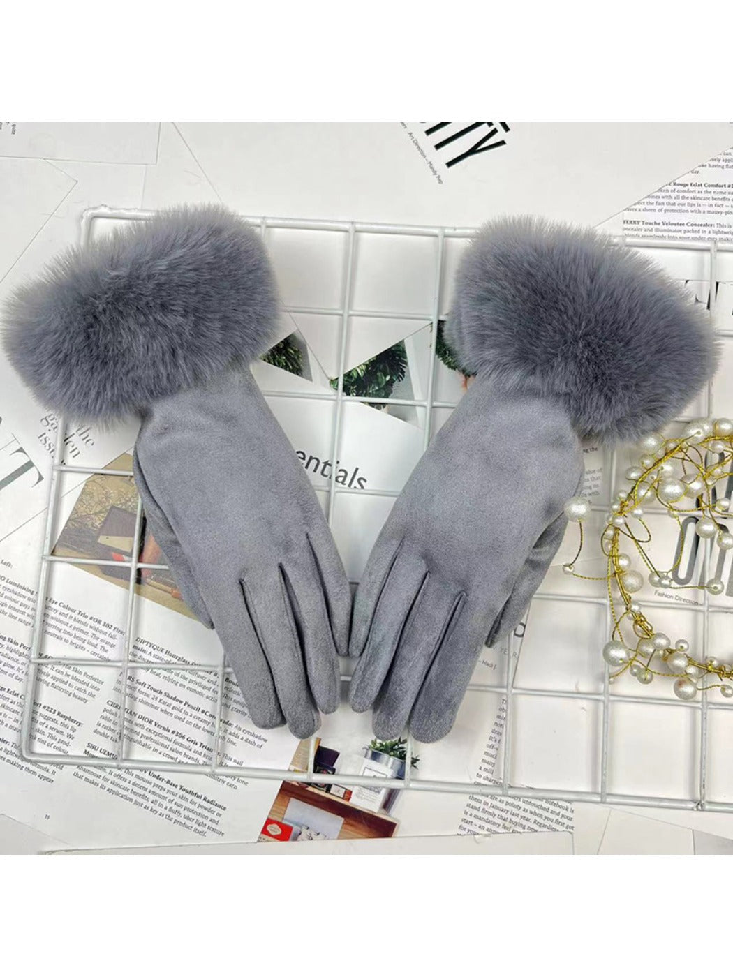 Gloving - Women's Fur-Cuff Winter Gloves