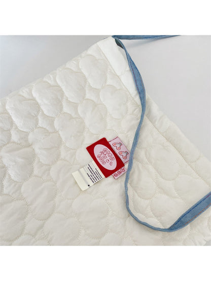 Cosbai - Quilted Plaid Shoulder Crossbody Bag