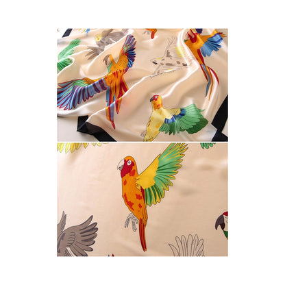 Original Floral Parrot Printed Shawl&Scarf