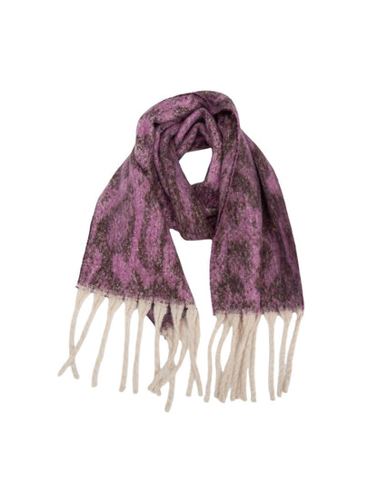 Scarvii - Winter Snake Printed Tassel Scarf