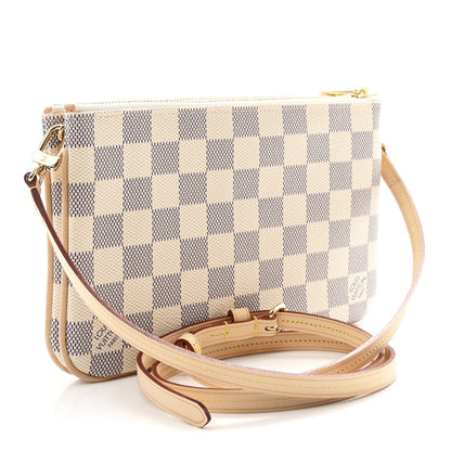 Damier Azur Double Zip Pochette
