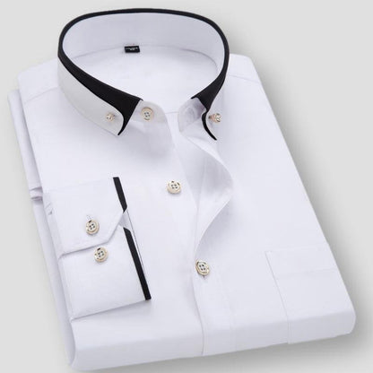 Sky Madrid Dual Tone Long Sleeve Shirt