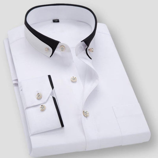 Sky Madrid Dual Tone Long Sleeve Shirt