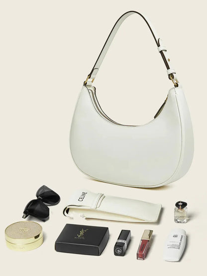 Elina Crescent Bag In Leather