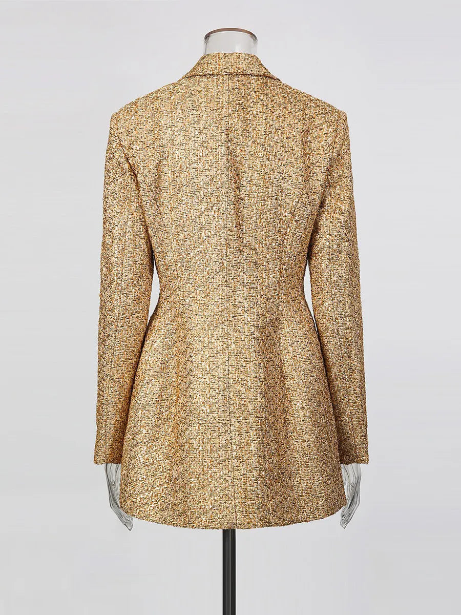 Roxanne Tweed Long Blazer