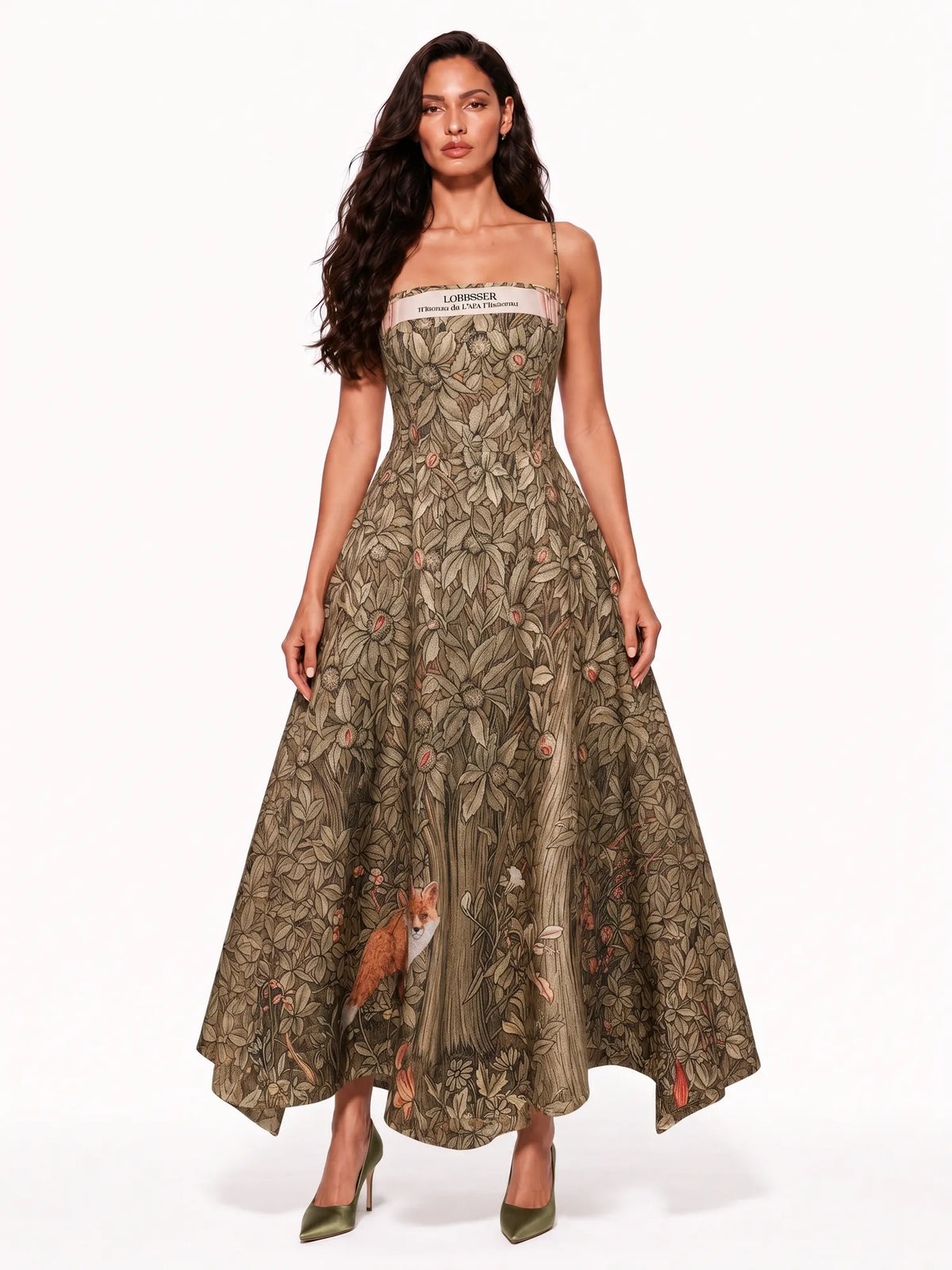 Sienna Floral-Print Camisole Midi Dress