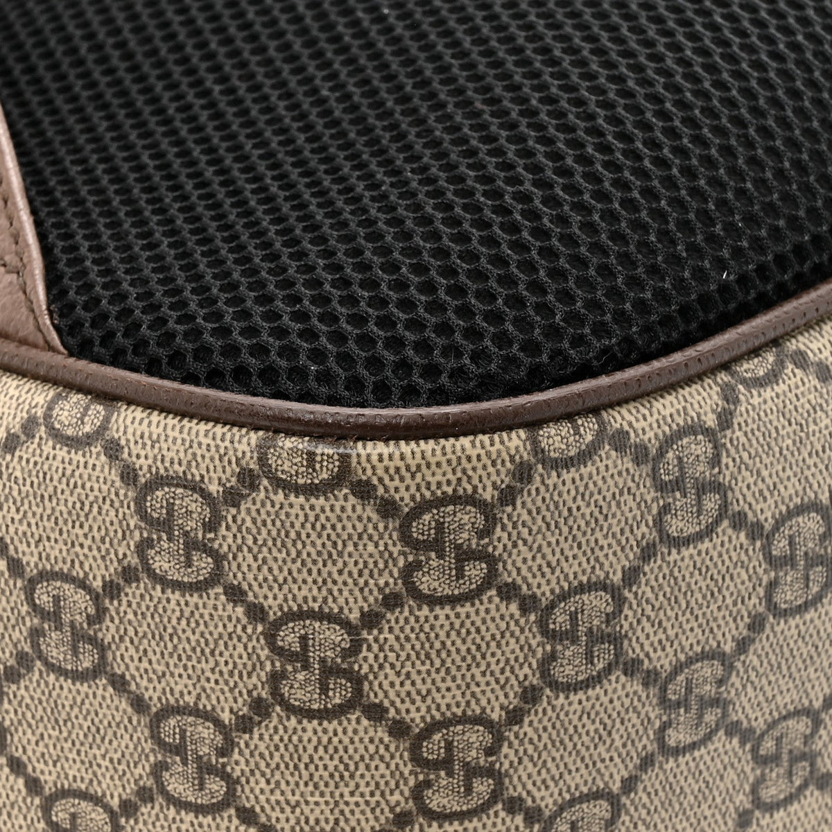 GG Supreme Monogram Medium Ophidia Day Backpack Brown