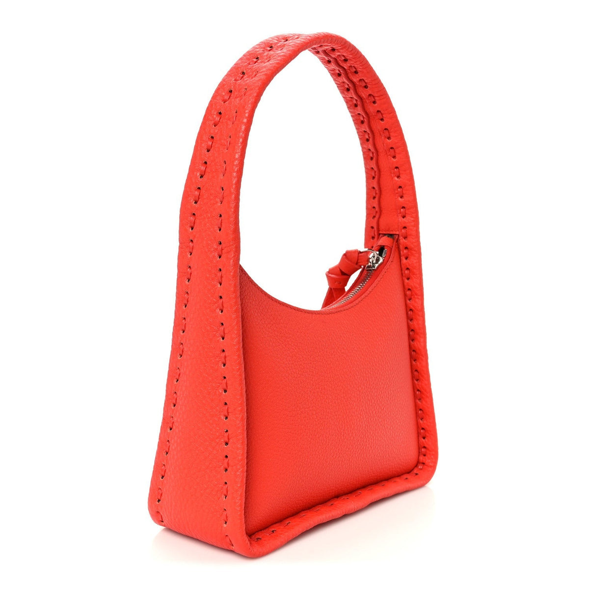 Cuoio Roma Sellerissima Nappa Sintetica Tape Stitch Mini Fendessence Shoulder Bag Lava
