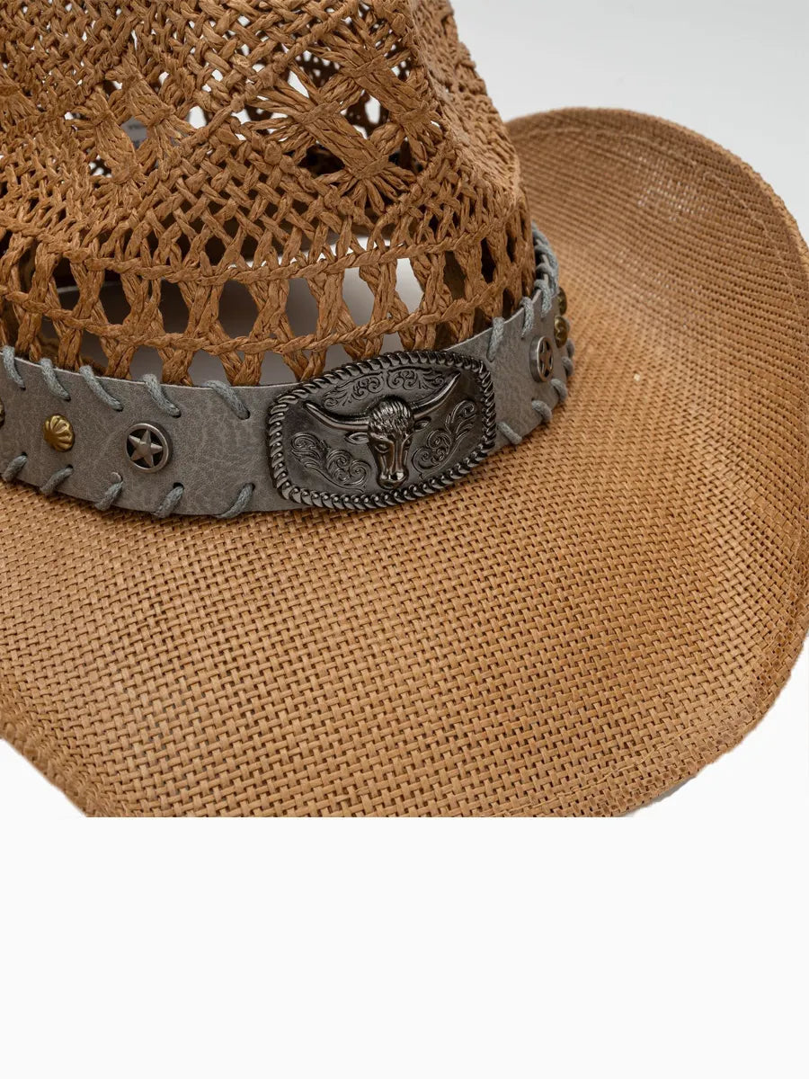 Mariella Retro Straw Western Cowboy Hat