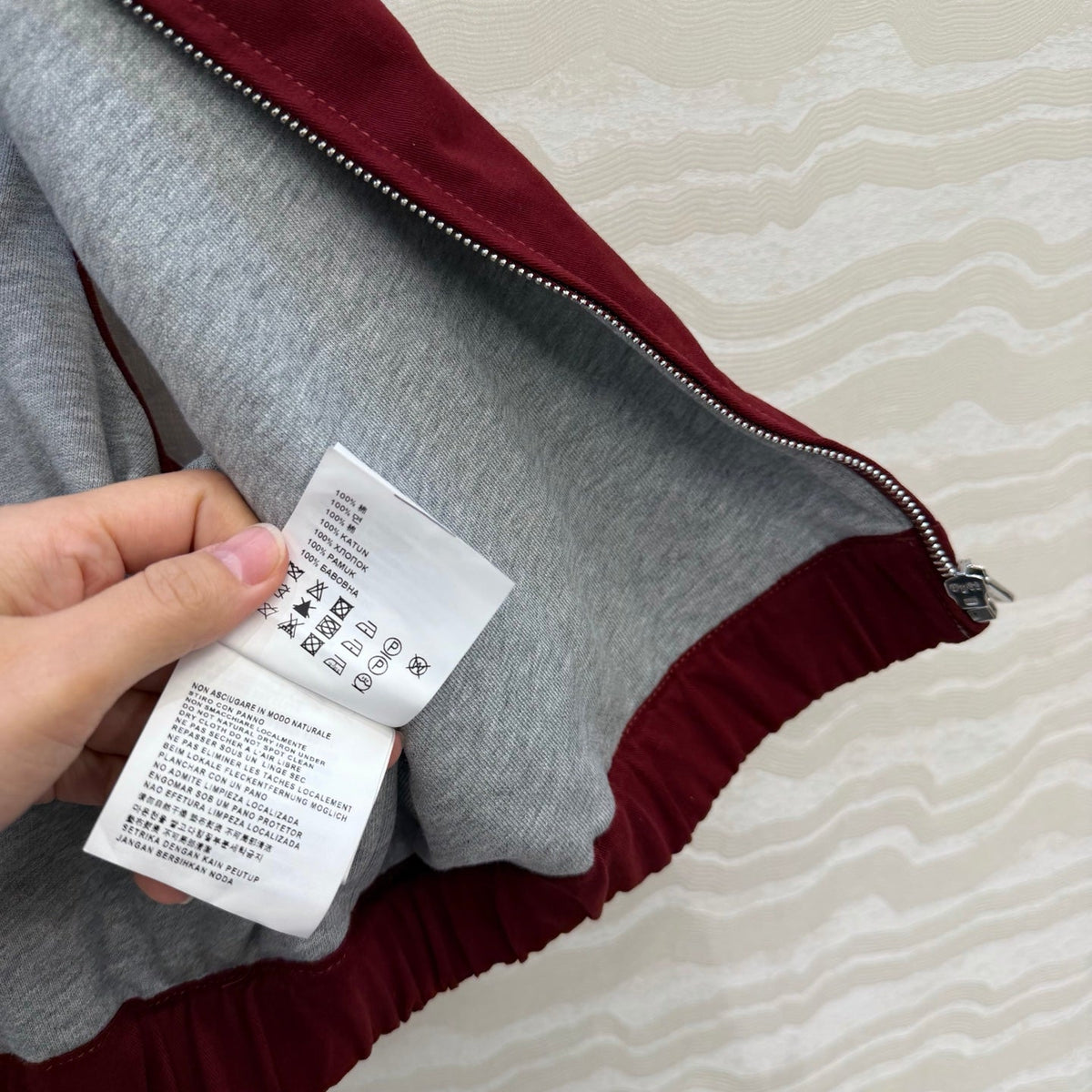Miu SS26 Washed Poplin Vest Amaranth Red Cotton 346166