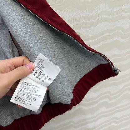 Miu SS26 Washed Poplin Vest Amaranth Red Cotton 346166