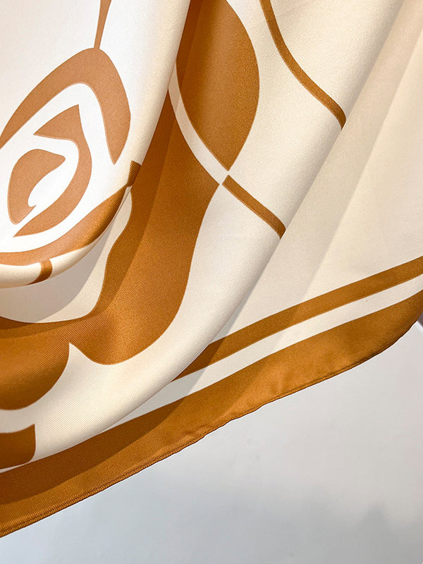 Square Printed Sun Protection Scarf