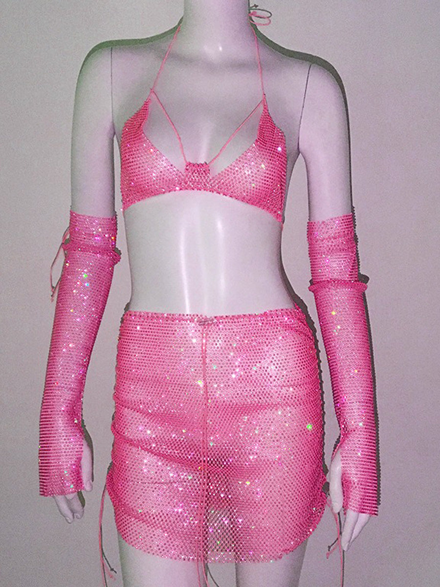 Peyton Rhinestone Three Piece Set