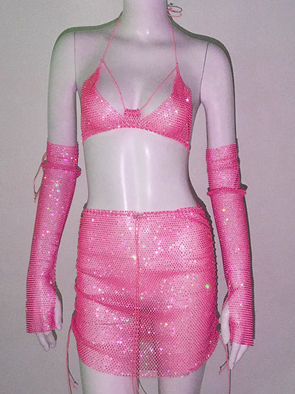 Peyton Rhinestone Three Piece Set